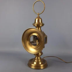 Clearance Pamono Electric Car Headlight Style Table Lamp in Brass, 1950s