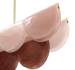 New Pamono Elongated Murano Glass Ceiling Lamp