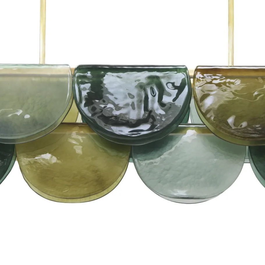 Hot Pamono Elongated Murano Glass Hanging Lamp