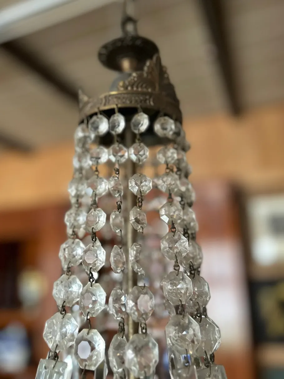 Hot Pamono Empire Chandelier with Crystal Drops