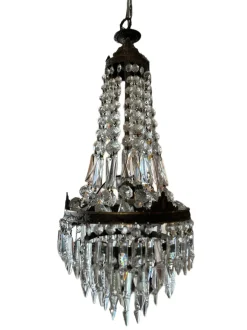 Hot Pamono Empire Chandelier with Crystal Drops