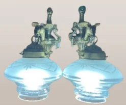 Discount Pamono Empire Dragons Wall Lamps, 1950s, Set of 2