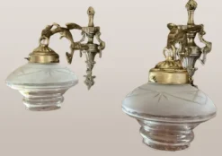 Discount Pamono Empire Dragons Wall Lamps, 1950s, Set of 2