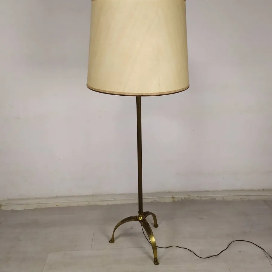 Hot Pamono Empire Style Bronze Floor Lamp, 1890s