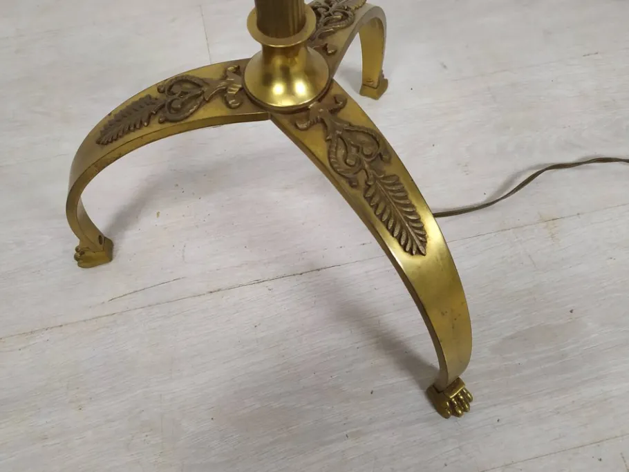 Hot Pamono Empire Style Bronze Floor Lamp, 1890s