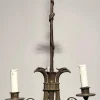 Hot Pamono Empire Style Bronze 3-Light Chandelier with Eagle Heads, France, 1900