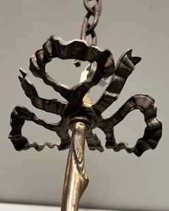 Hot Pamono Empire Style Bronze 3-Light Chandelier with Eagle Heads, France, 1900