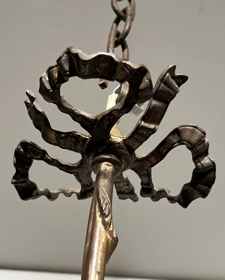 Hot Pamono Empire Style Bronze 3-Light Chandelier with Eagle Heads, France, 1900