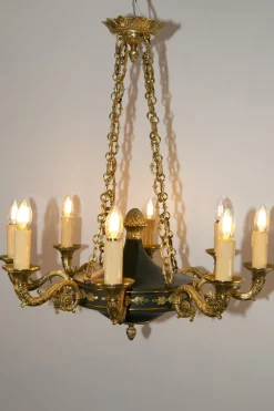 Discount Pamono Empire Style Chandelier, France, 1930s