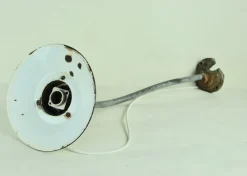 Hot Pamono Enameled Metal Garden Light, 1940s
