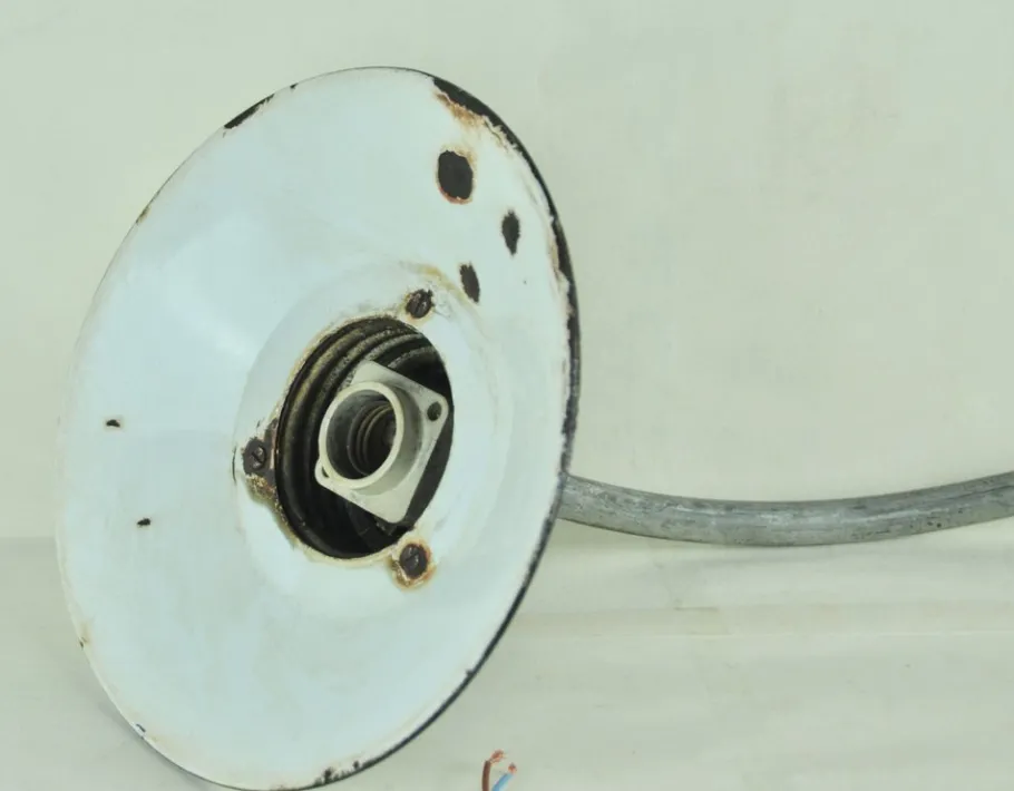 Hot Pamono Enameled Metal Garden Light, 1940s