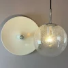Discount Pamono Enclosed Glass and Chrome Ball Lamp from Glashütte Limburg