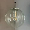 Discount Pamono Enclosed Glass and Chrome Ball Lamp from Glashütte Limburg