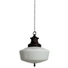 Online Pamono English Opaline Milk Glass Church Pendant with Finial, 1920s