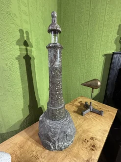 Discount Pamono English Serpentine Stone Lighthouse Lamp 1930s by Unknown for Unknown, 1920s