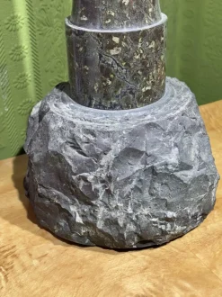 Discount Pamono English Serpentine Stone Lighthouse Lamp 1930s by Unknown for Unknown, 1920s