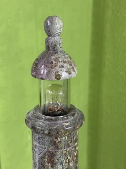 Discount Pamono English Serpentine Stone Lighthouse Lamp 1930s by Unknown for Unknown, 1920s