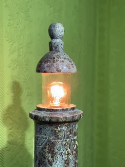 Discount Pamono English Serpentine Stone Lighthouse Lamp 1930s by Unknown for Unknown, 1920s