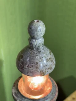 Discount Pamono English Serpentine Stone Lighthouse Lamp 1930s by Unknown for Unknown, 1920s