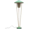 Clearance Pamono Expo 58 Green Mushroom Floor Lamp from BEGA, 1950