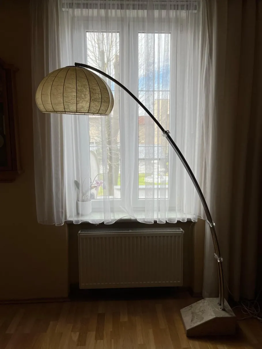 New Pamono Extendable Arc Cocoon Floor Lamp from Hustadt Leuchten, Germany, 1970s