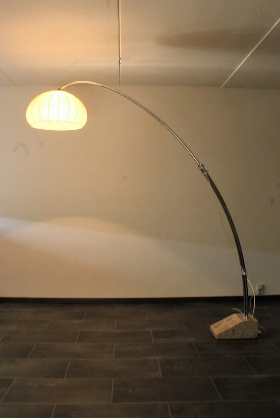 New Pamono Extendable Bow Floor Lamp with Marble Base from Hustadt Leuchten, 1960s