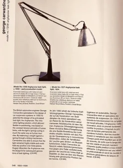 Hot Pamono Extra Large The Anglepoise Mod. 1208 Desk Lamp by George Carwardine, 1933, Early Production Architect's Lamp