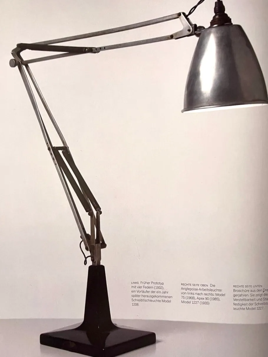 Hot Pamono Extra Large The Anglepoise Mod. 1208 Desk Lamp by George Carwardine, 1933, Early Production Architect's Lamp