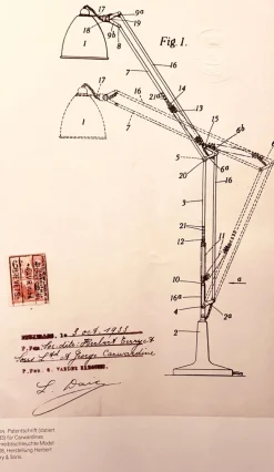 Hot Pamono Extra Large The Anglepoise Mod. 1208 Desk Lamp by George Carwardine, 1933, Early Production Architect's Lamp