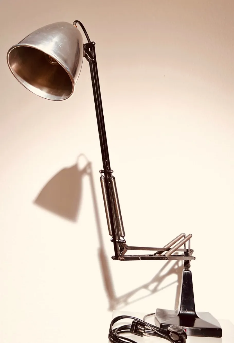 Hot Pamono Extra Large The Anglepoise Mod. 1208 Desk Lamp by George Carwardine, 1933, Early Production Architect's Lamp