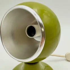 Best Pamono Eyeball Lamps in Green Metal from Luci Italia, 1970s, Set of 2