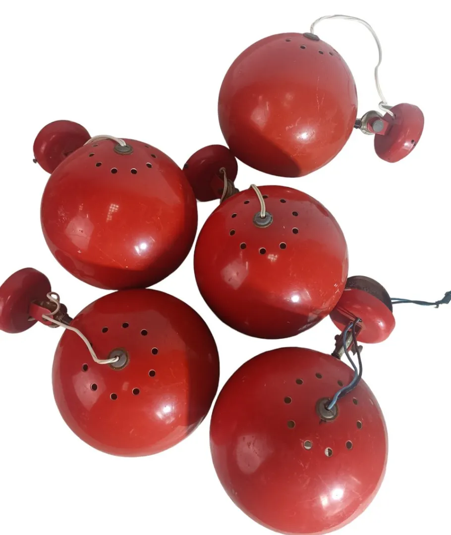 Hot Pamono Eyeball Wall Lights, 1960s, Set of 5