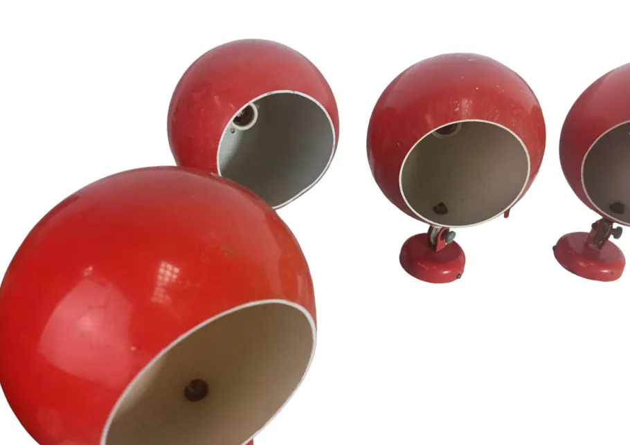Hot Pamono Eyeball Wall Lights, 1960s, Set of 5
