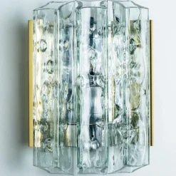 Discount Pamono Faceted Tubes Wall Lights attributed to Doria Leuchten, 1960s, Set of 2