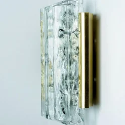 Discount Pamono Faceted Tubes Wall Lights attributed to Doria Leuchten, 1960s, Set of 2