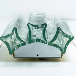 Discount Pamono Faceted Tubes Wall Lights attributed to Doria Leuchten, 1960s, Set of 2