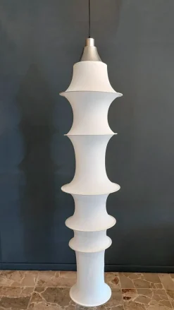 Online Pamono Falkland Suspension Lamp by Bruno Munari for Danese, Italy, 1960s