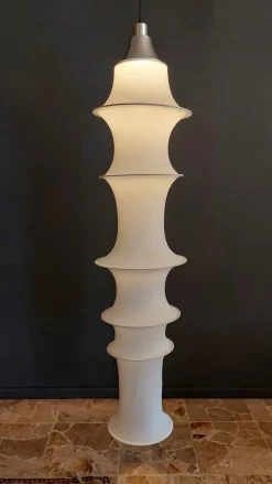 Online Pamono Falkland Suspension Lamp by Bruno Munari for Danese, Italy, 1960s