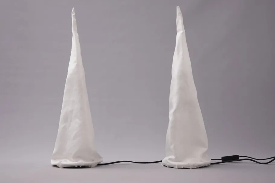 Discount Pamono Fantome De Bretagne Table Lamps by Philippe Daney for Tebong, 1990s, Set of 2