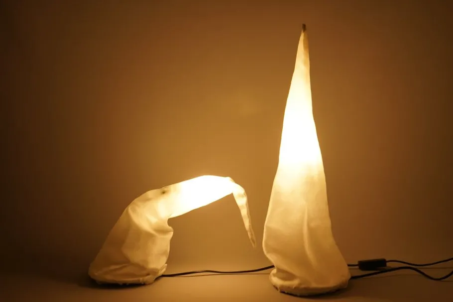 Discount Pamono Fantome De Bretagne Table Lamps by Philippe Daney for Tebong, 1990s, Set of 2