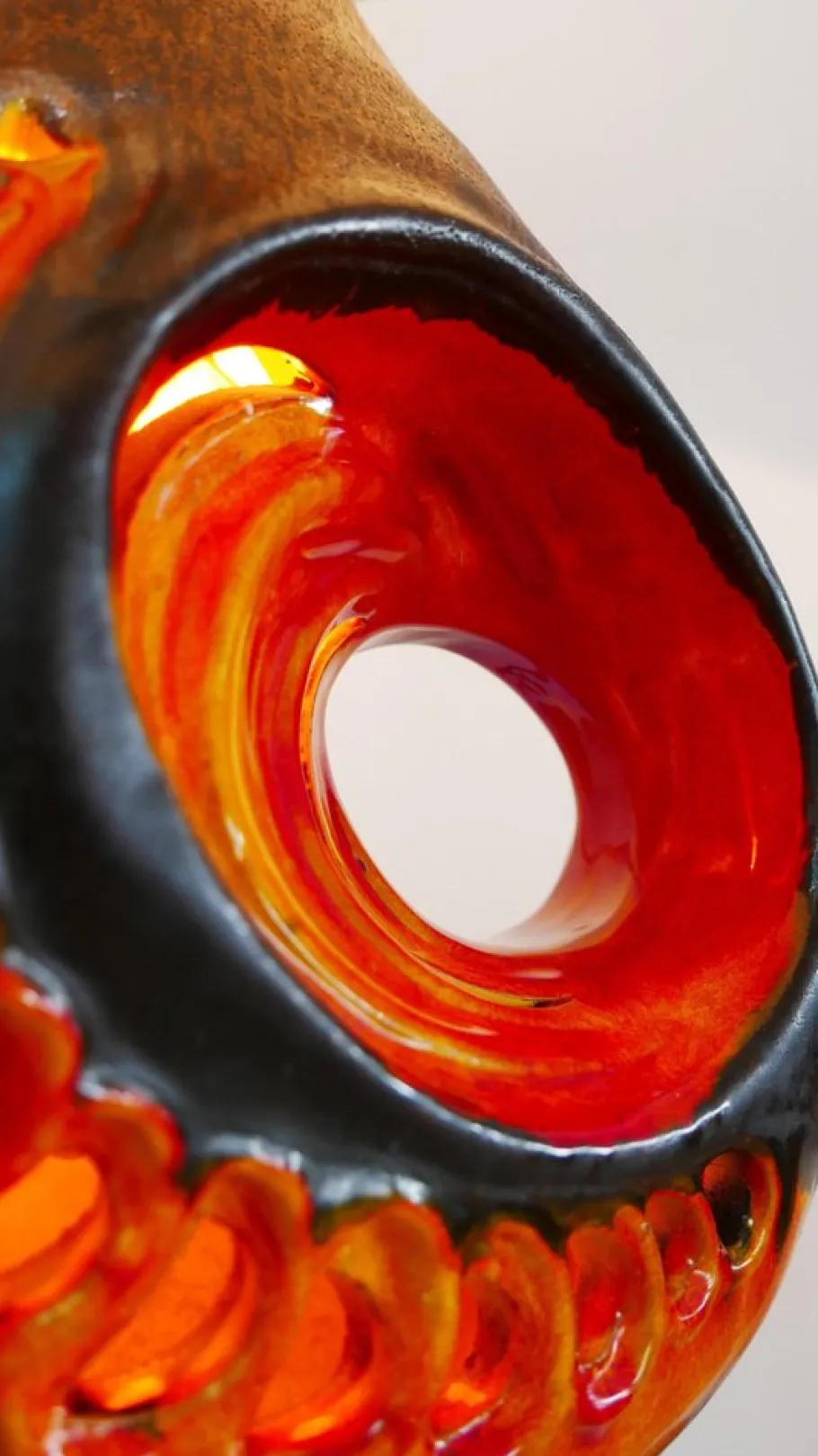 Clearance Pamono Fat Lava Ceramic Lamp by Walter Gerhards, Germany, 1970s