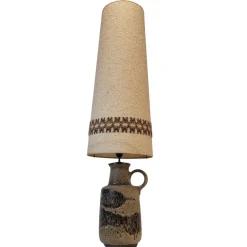Sale Pamono Fat Lava Ceramic Lamp with Original Shade from Scheurich Keramik, 1960s