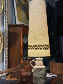 Sale Pamono Fat Lava Ceramic Lamp with Original Shade from Scheurich Keramik, 1960s