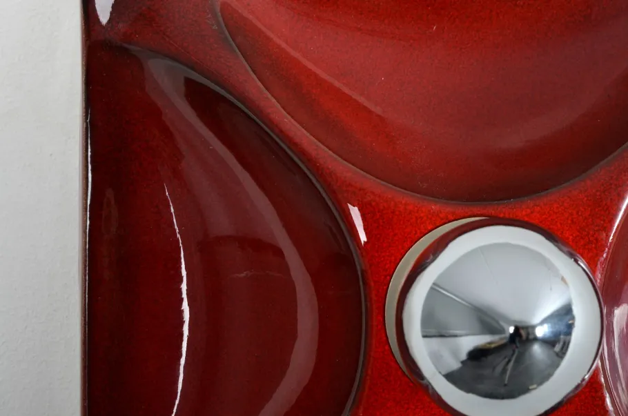 New Pamono Fat Lava Ceramic Sconce from Hustadt Leuchten, 1970s