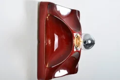 New Pamono Fat Lava Ceramic Sconce from Hustadt Leuchten, 1970s