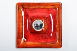 Clearance Pamono Fat Lava Ceramic Sconce from Hustadt Leuchten, 1970s