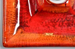 Clearance Pamono Fat Lava Ceramic Sconce from Hustadt Leuchten, 1970s