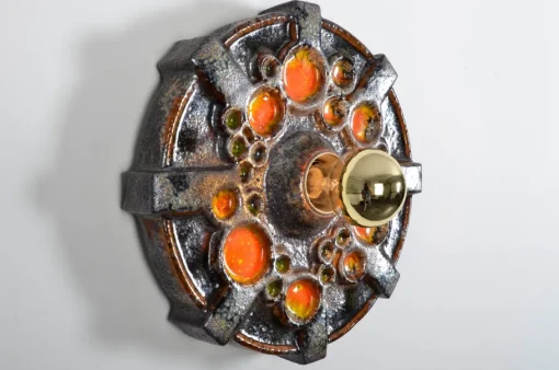 Best Pamono Fat Lava Ceramic Sconce from Hustadt Leuchten, 1970s