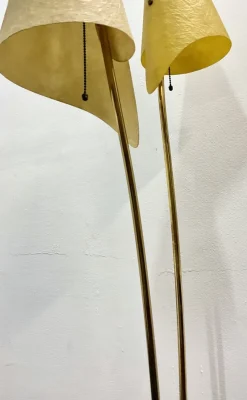 New Pamono Fiberglass and Steel Floor Lamp by Carl Auböck, 1950s