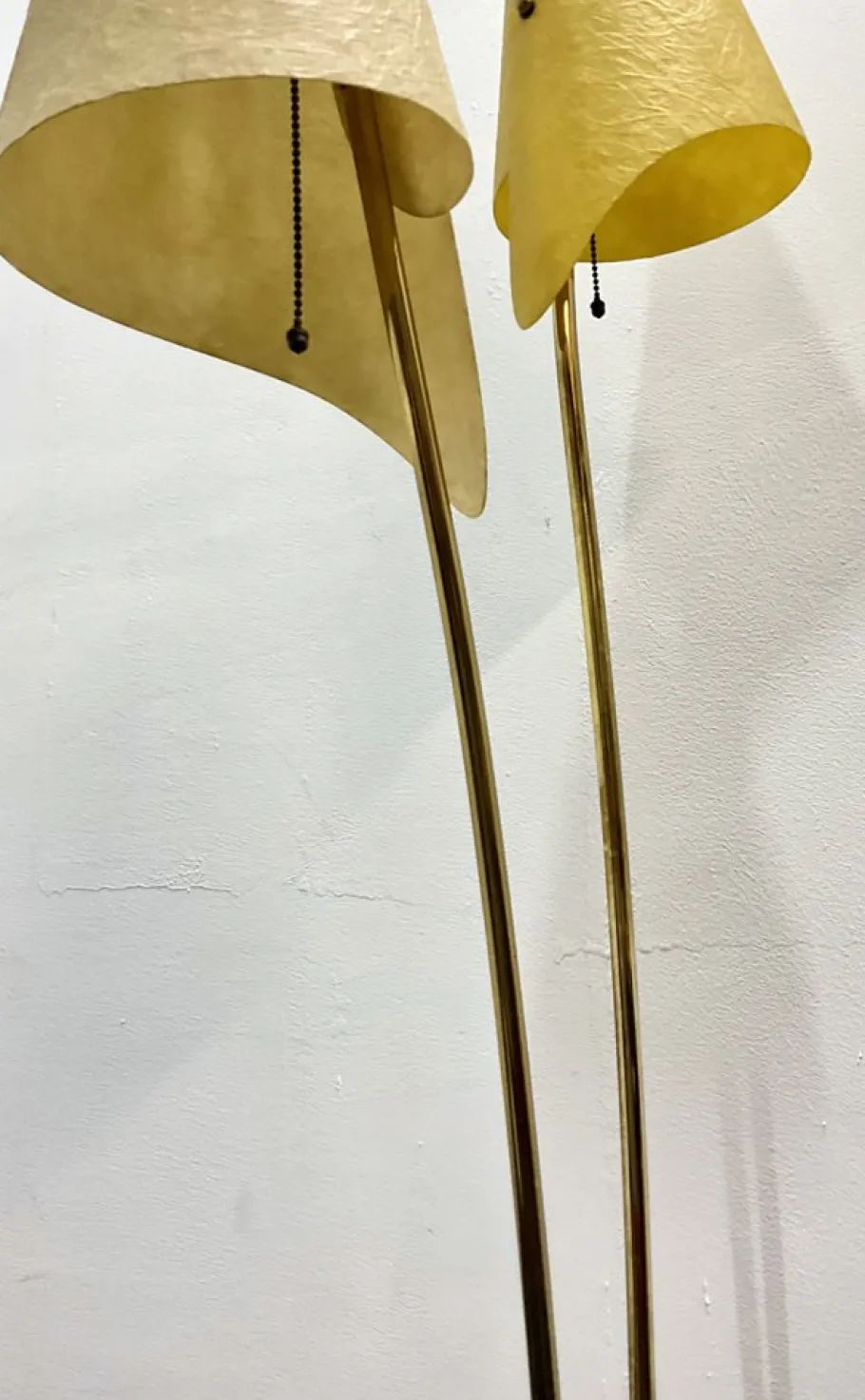 New Pamono Fiberglass and Steel Floor Lamp by Carl Auböck, 1950s